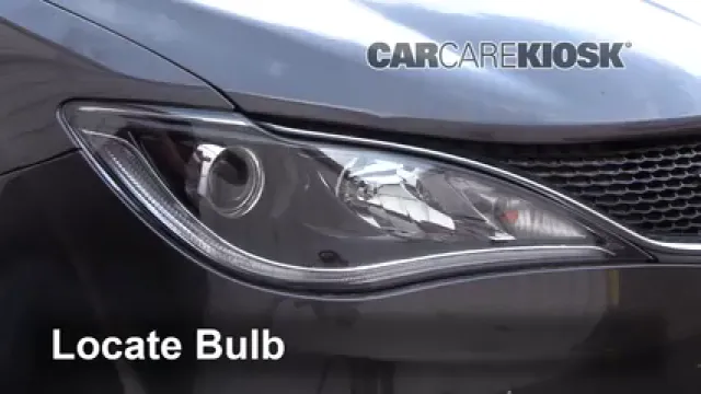 2017 Chrysler Pacifica Touring 3.6L V6 Luces Luz de carretera (reemplazar foco) 